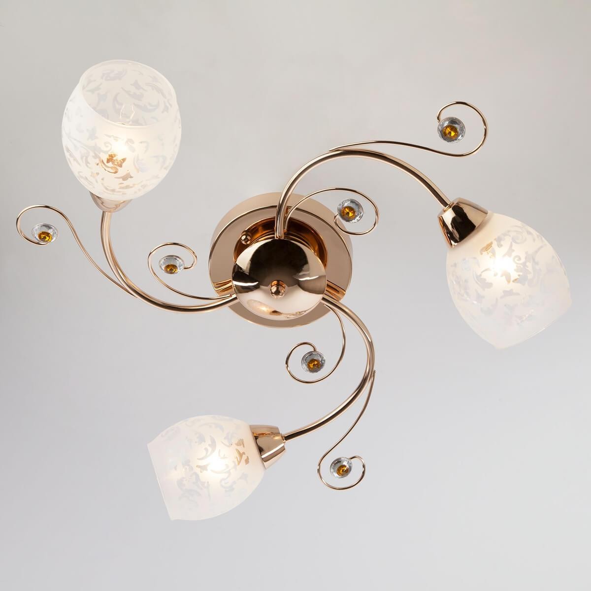 Spotted glass ceiling light