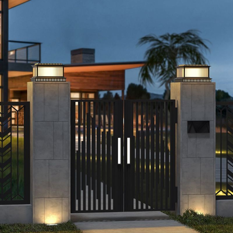 YD85-Modern Pillar Lamp Stainless Steel Outdoor Light