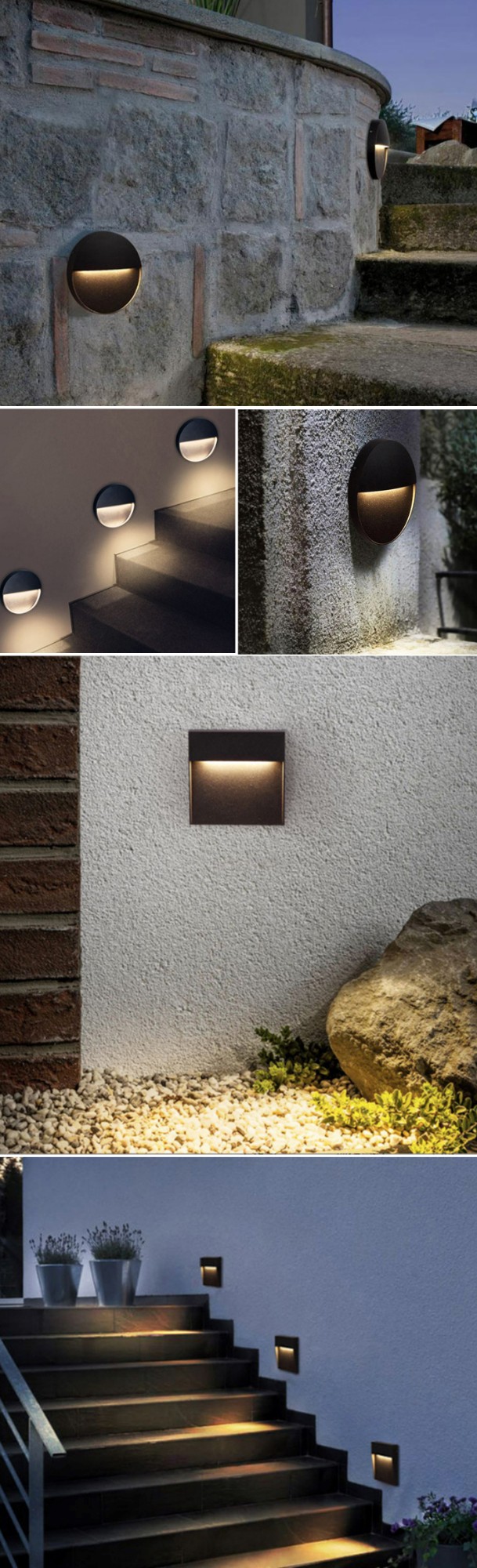 YD62-6W Surface Mount LED Stair Step Wall Light