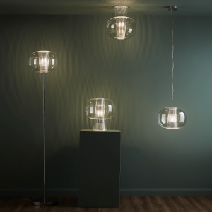 Transparent corrugated dome ceiling light