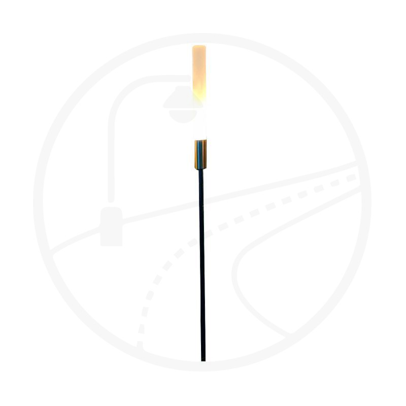 YD20-Outdoor Solar Tubular Acrylic LED Light Stake Simple Black