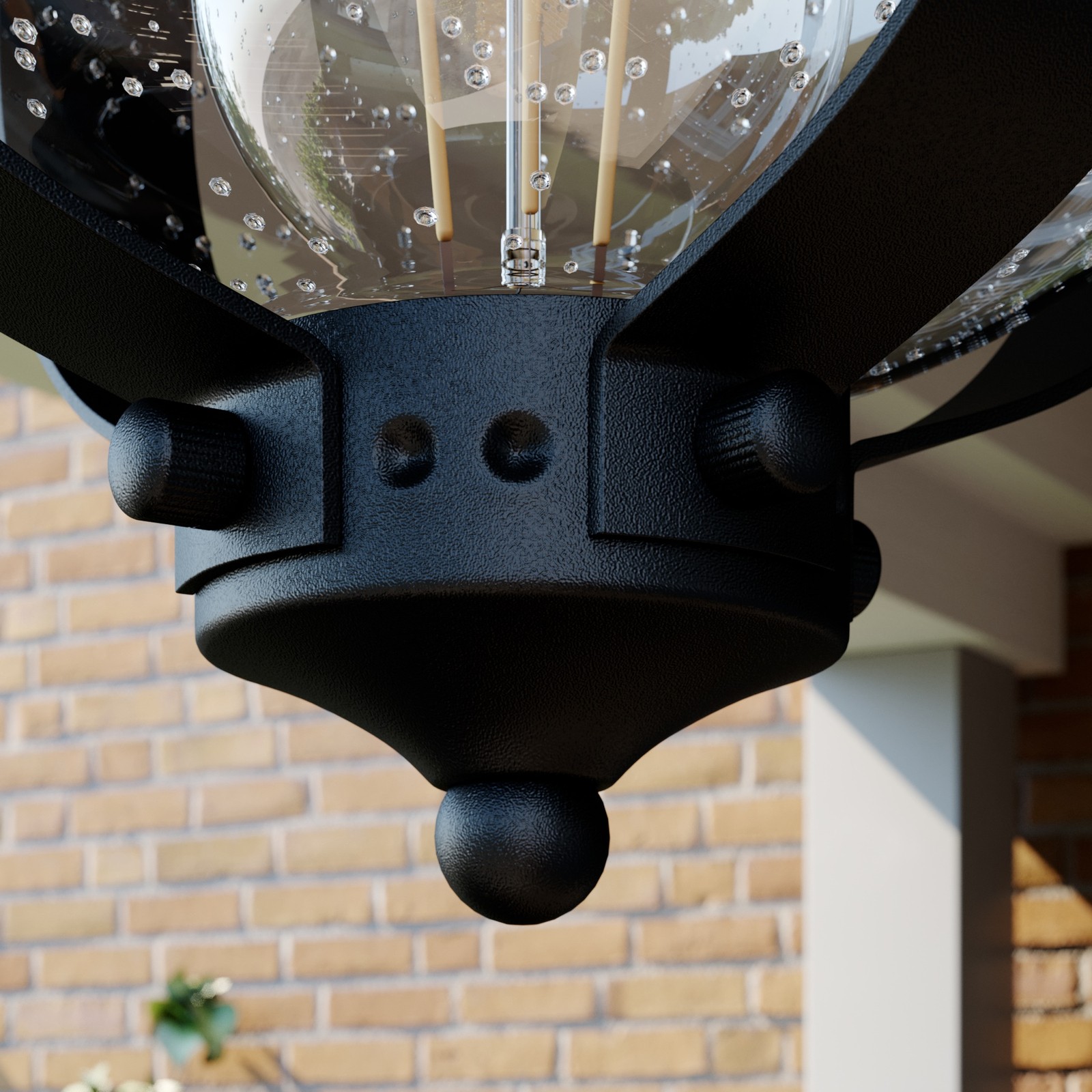 YD158-Waterproof outdoor semicircular LED pendant lamp