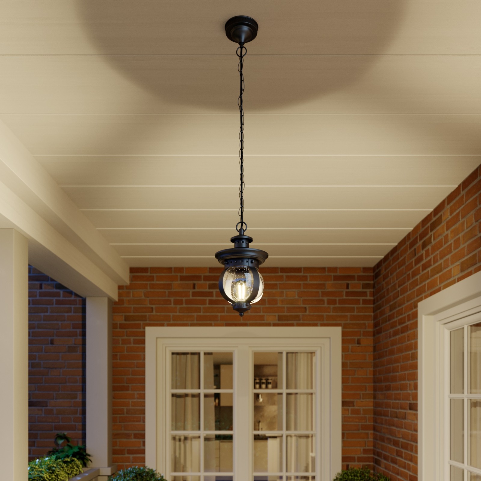 YD158-Waterproof outdoor semicircular LED pendant lamp