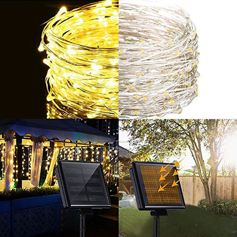 YD19-Outdoor Waterproof Low Power Solar String Lights Plastic Modern LED