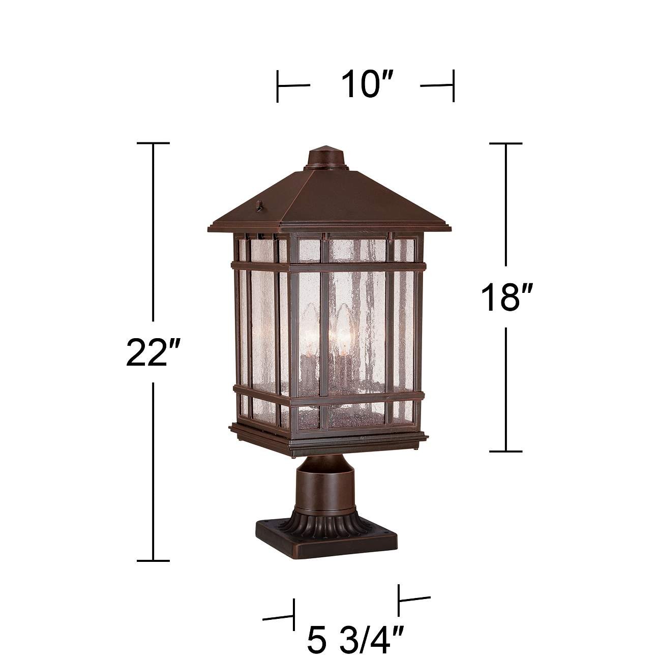 YD116-Frosted Bronze Outdoor Waterproof Pillar Lamp