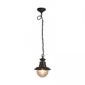 YD152-Rustic outdoor pendant light with spherical glass cover