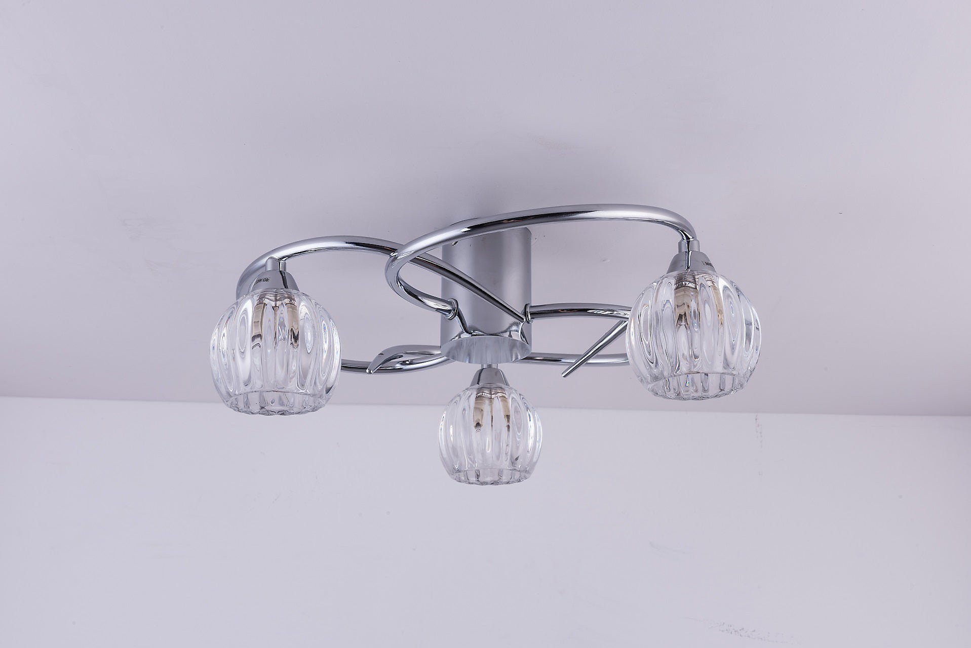 Wave refraction glass ceiling lamp