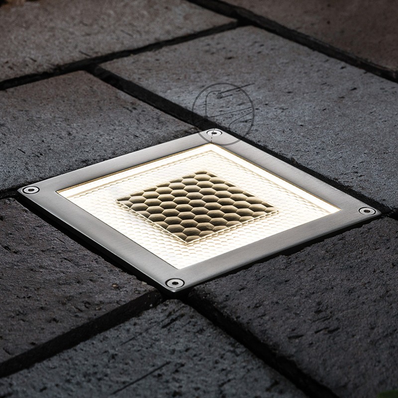 YD14-Square box solar recessed underground light