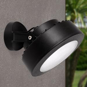 YD165-Surface mounted spotlight round black 1 bulb 10W CCT