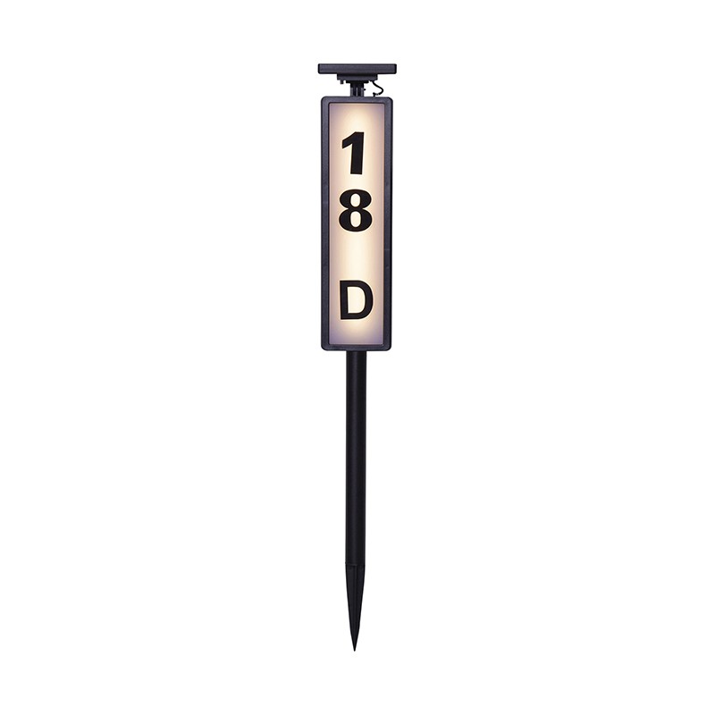 YD55-Outdoor waterproof LED solar street light with house number display