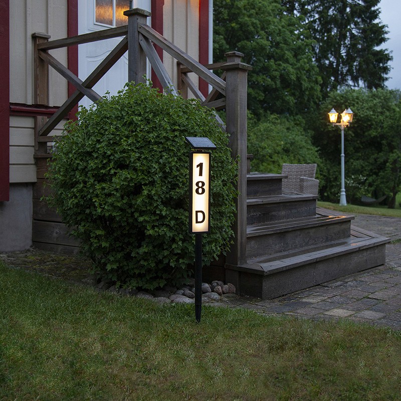 YD55-Outdoor waterproof LED solar street light with house number display