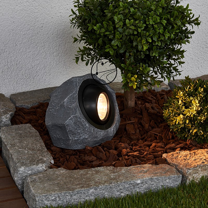 YD18-Outdoor luminous solar stone with LED