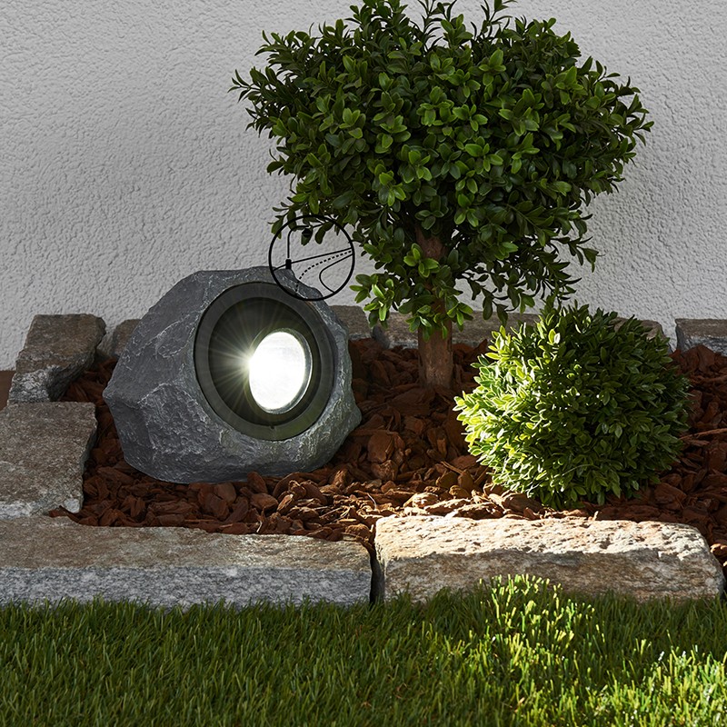 YD18-Outdoor luminous solar stone with LED