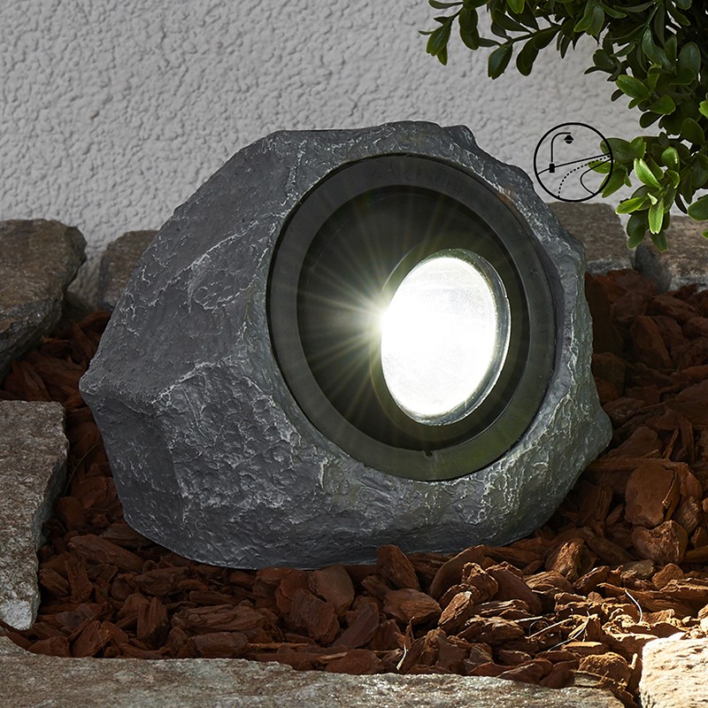 YD18-Outdoor luminous solar stone with LED