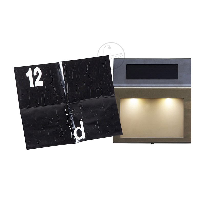 YD23-Waterproof outdoor LED solar house number light