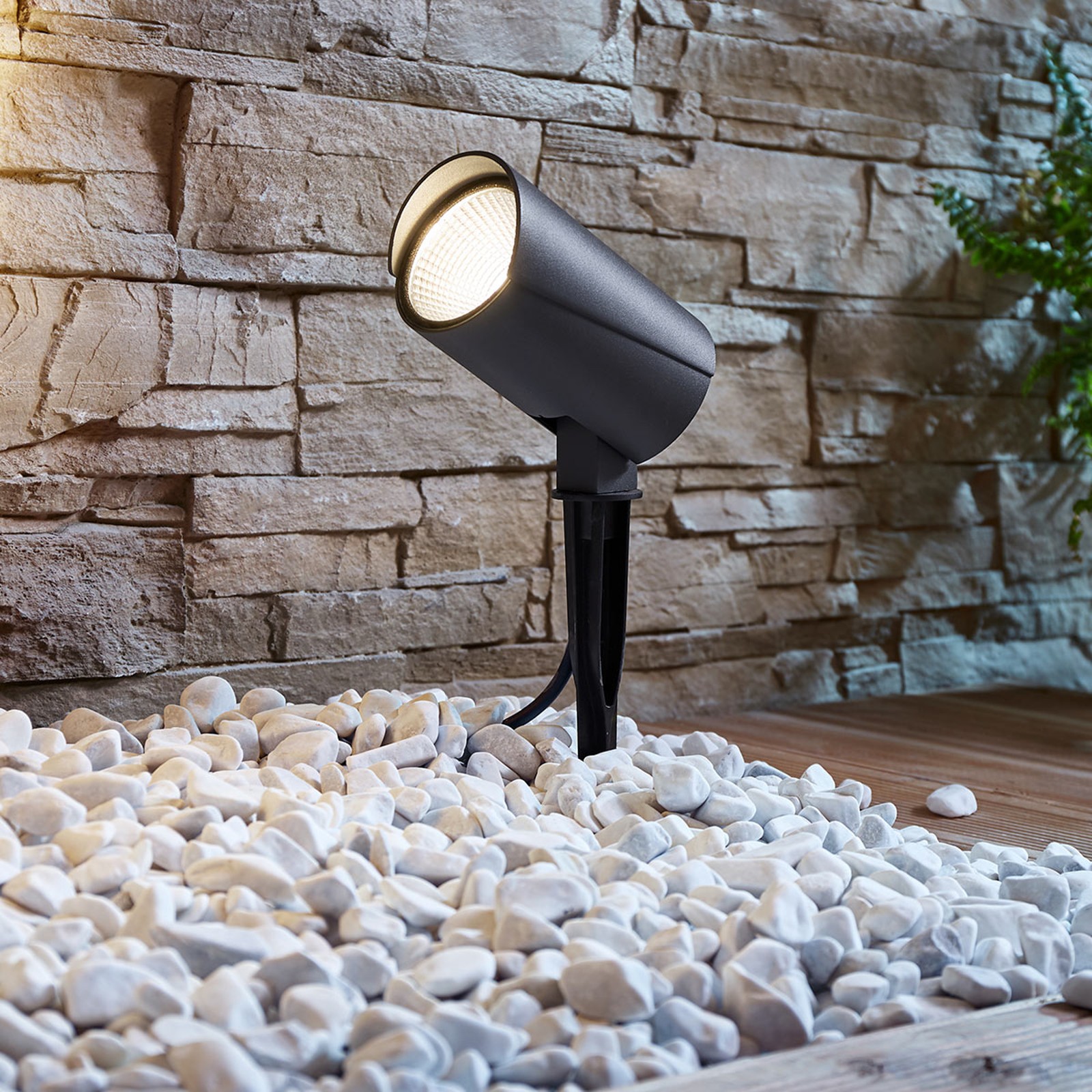 YD94-Dark gray LED outdoor spotlight