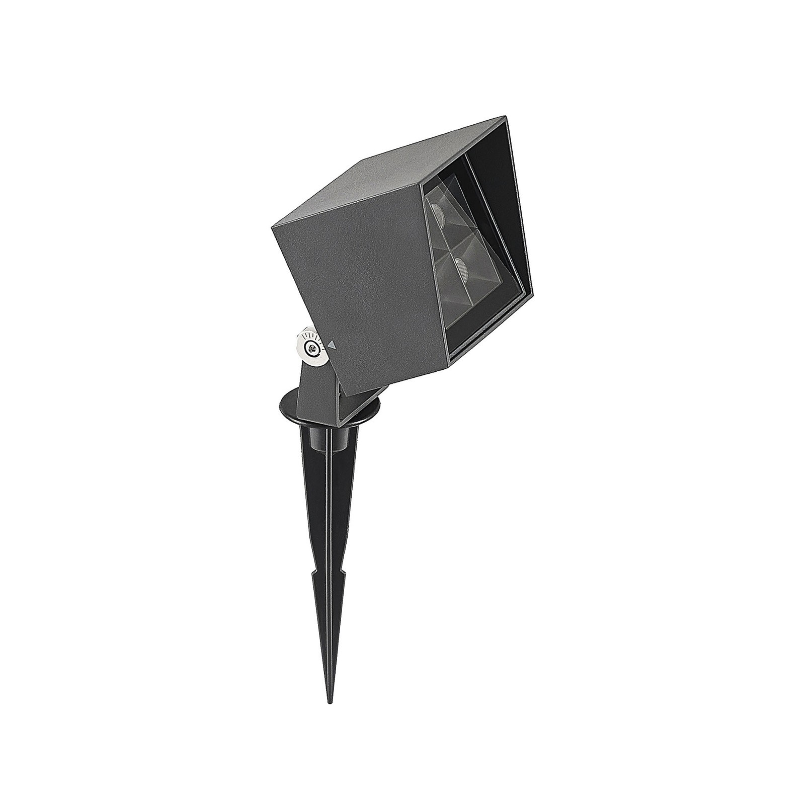 YD100-LED outdoor spotlight with grounding stud and plug cable