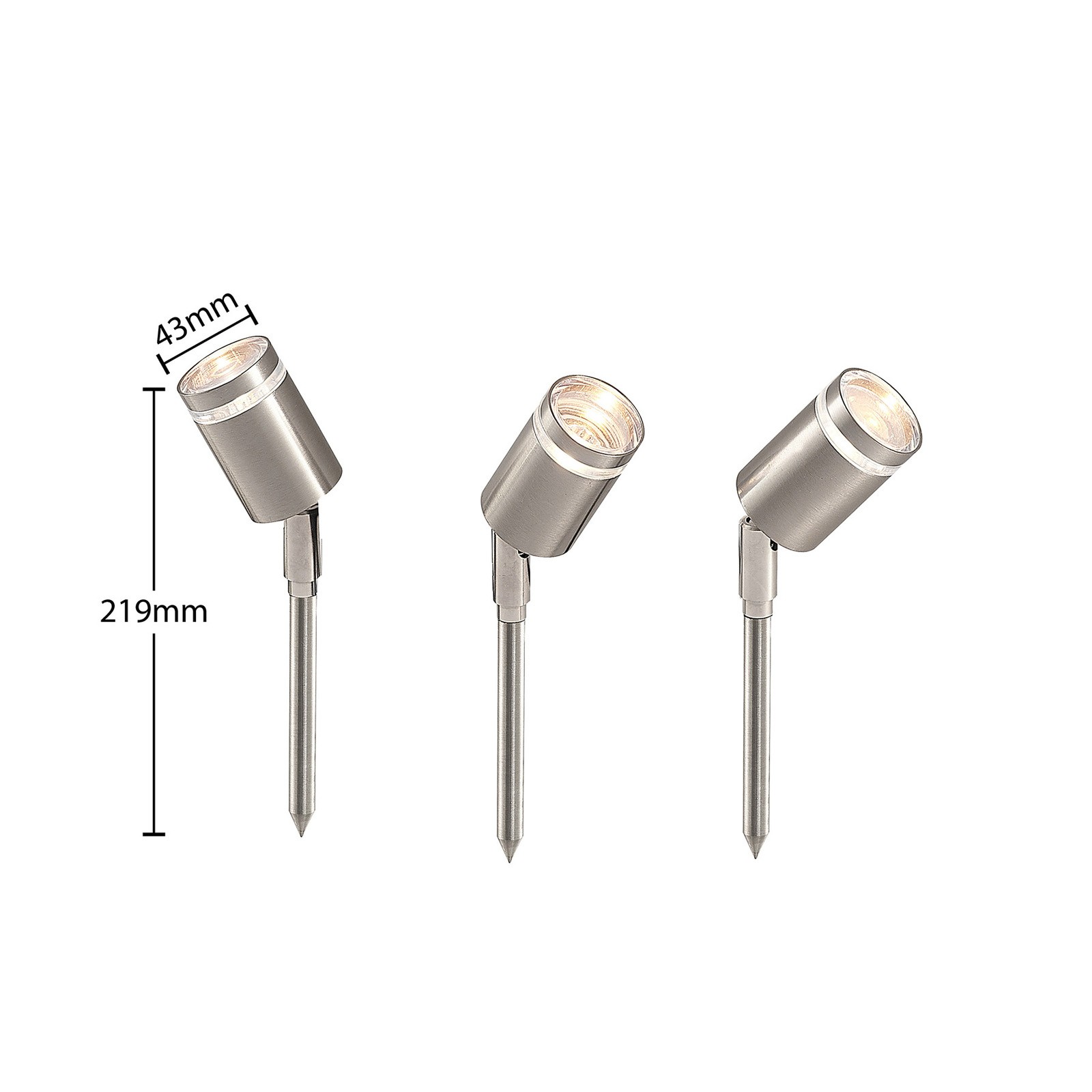 YD104-LED outdoor spotlight with integrated floor nails