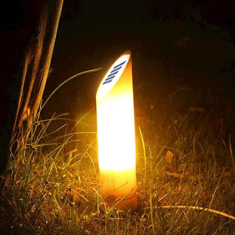 YD12-Bamboo Culm Shaped Resin LED Stake Light Modern