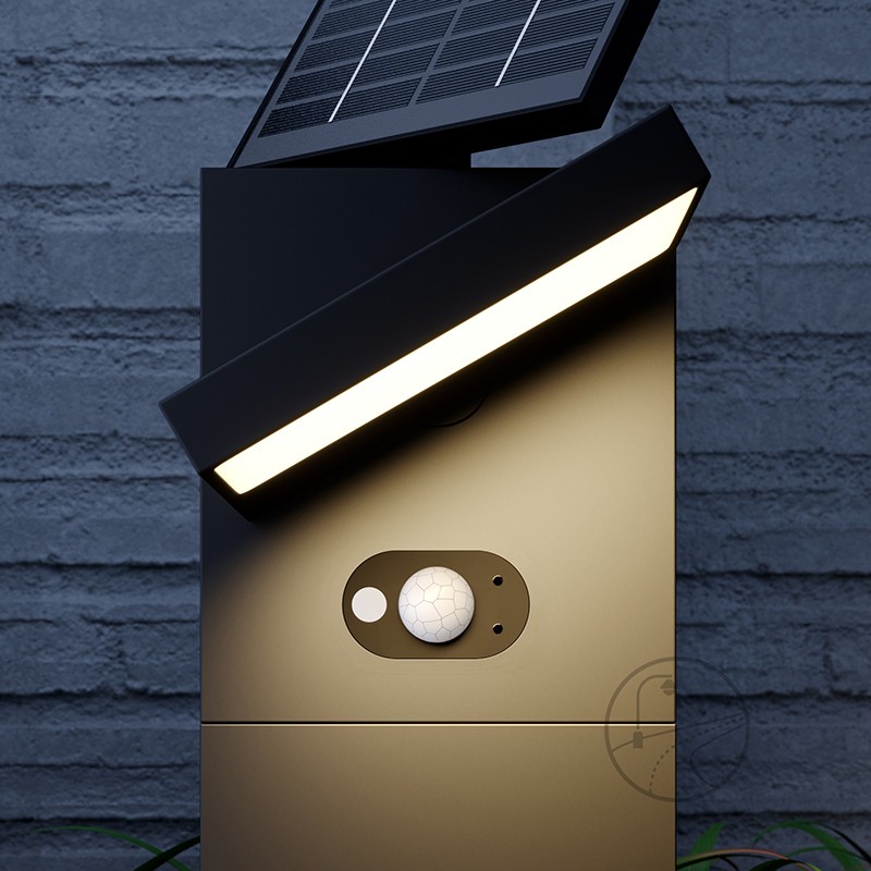 YD68-Solar LED street light with sensor Solar spotlight