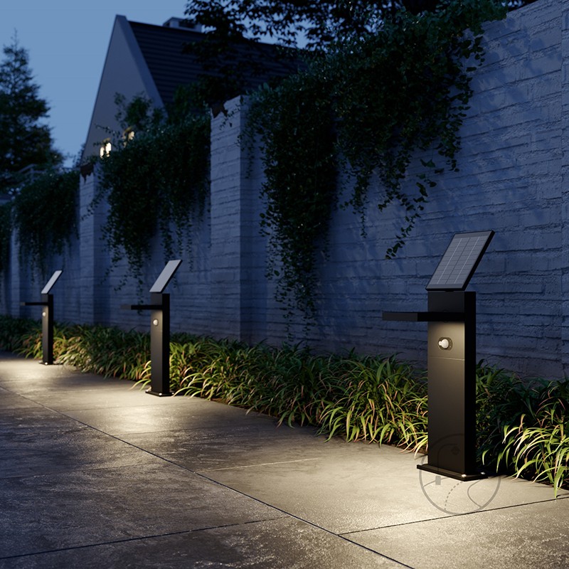 YD68-Solar LED street light with sensor Solar spotlight