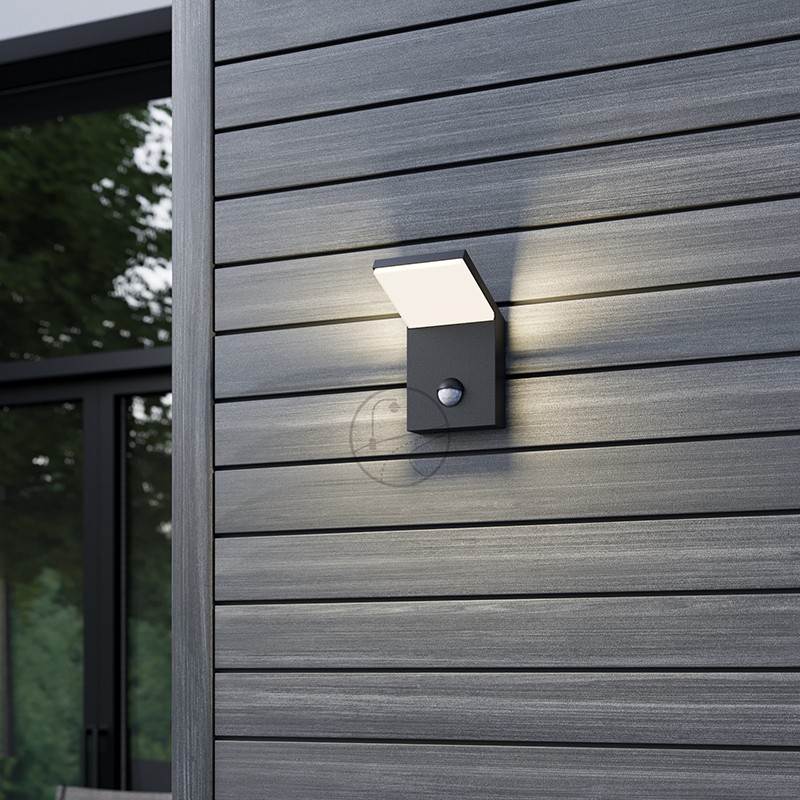 YD22-Solar outdoor round folding sensor wall light