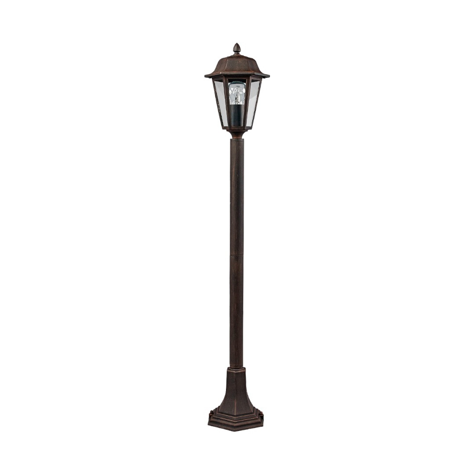 YD44-Solar lantern shaped laminated post light for outdoor garden