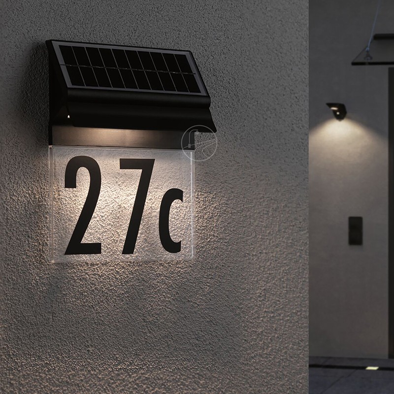 YD28-Waterproof outdoor solar house number light