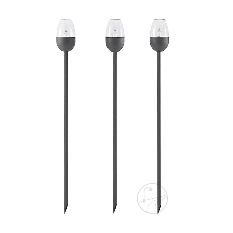 YD63-Outdoor solar LED decorative solar lights 3-piece set