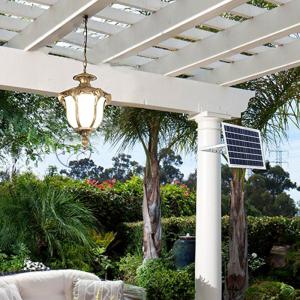 YD8-French style outdoor and indoor universal solar suspended ceiling light