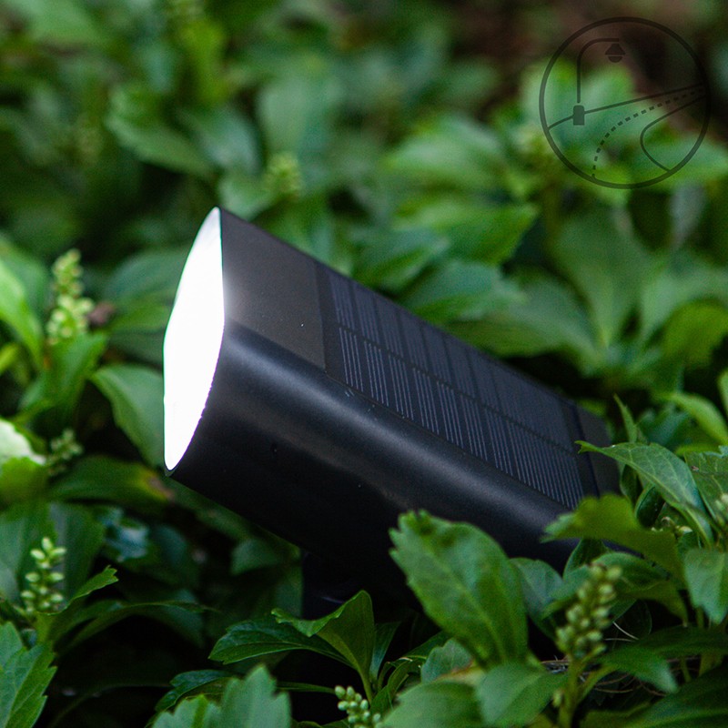 YD-2 LED solar wall lights and garden spotlights