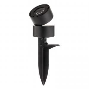 YD171-Cylindrical LED ground spike spotlight made of black aluminum